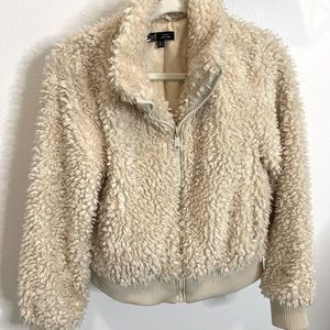 ZARA teddy bomber jacket S